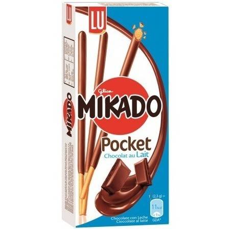 24 Mikado Pocket Chocolat Au Lait - Biscuits sucrés - Milleproduits