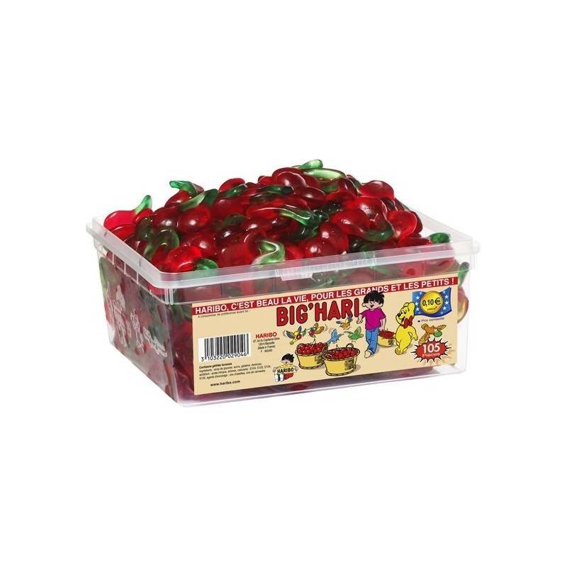 105 Bonbons Haribo Big Hari Cerise | Milleproduits.com