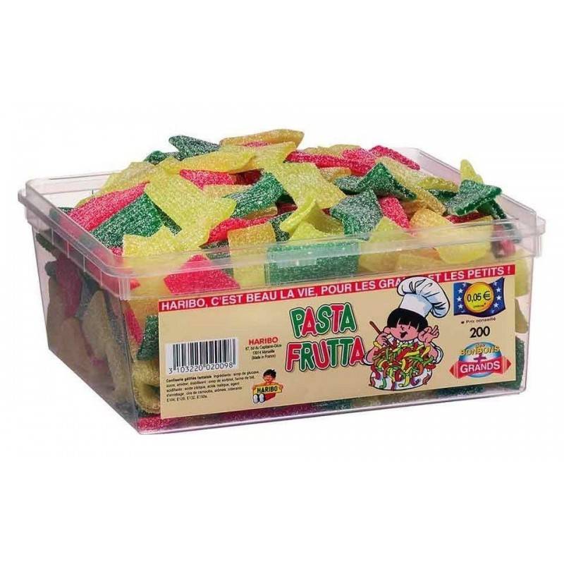 Tubo Haribo Pasta Frutta Pik x 200 pièces Tubo Haribo Pasta Frutta Pik x 200 pièces