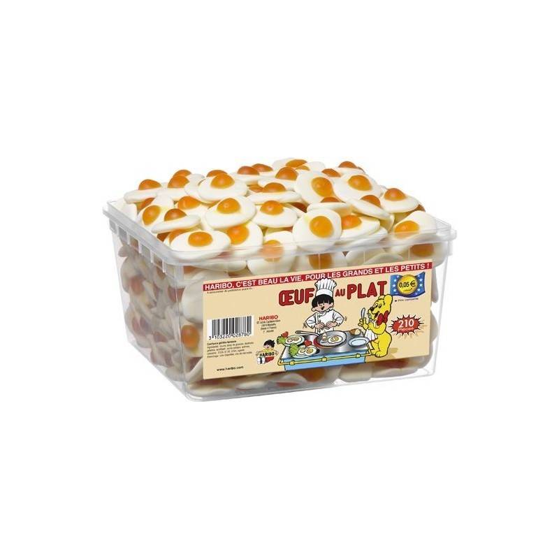 Bonbons Haribo Oeufs au Plat x 210 pièces | Milleproduits.com