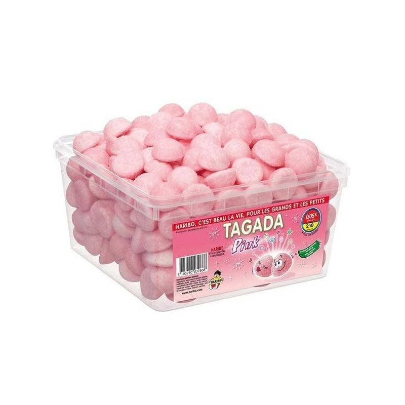 Tubo Haribo Tagada Pink x 210 pièces Tubo Haribo Tagada Pink x 210 pièces