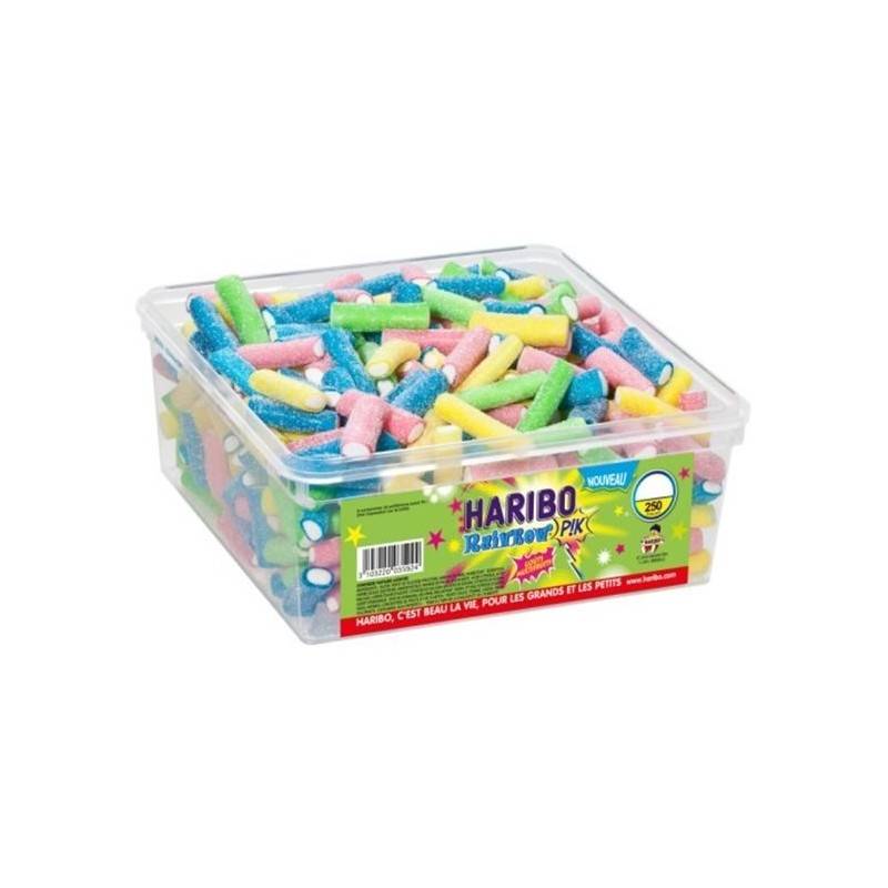 Tubo Haribo Rainbow Pik x 250 pièces Tubo Haribo Rainbow Pik x 250 pièces