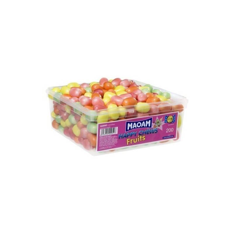 Tubo Haribo Mao Croqui Fruit x 200 pièces Tubo Haribo Mao Croqui Fruit x 200 pièces