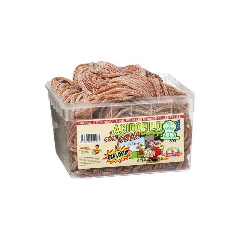 Tubo Haribo Acidofilo Cola Pik x 300 pièces Tubo Haribo Acidofilo Cola Pik x 300 pièces