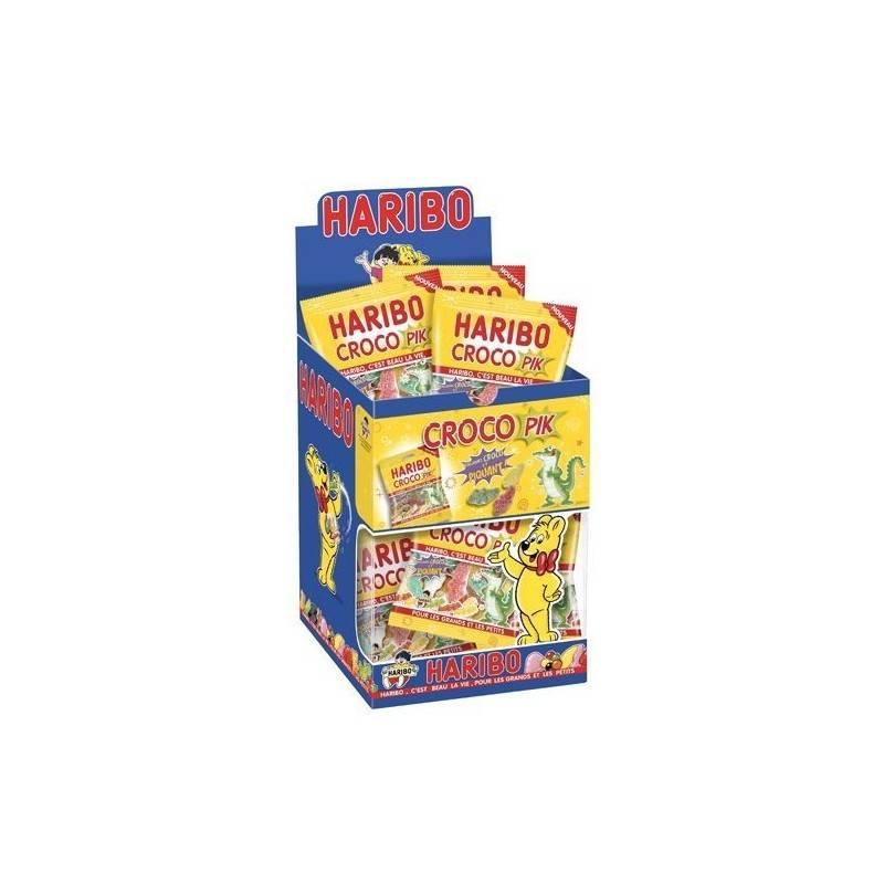 30 Mini Sachets Haribo Crocodile Pik 40G | Milleproduits.com : vos bonbons et chocolats préférés à prix grossiste