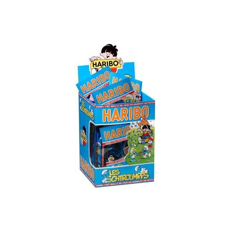 30 Mini Sachets Haribo Schtroumpfs 40G | Milleproduits.com : vos bonbons et chocolats préférés à prix grossiste