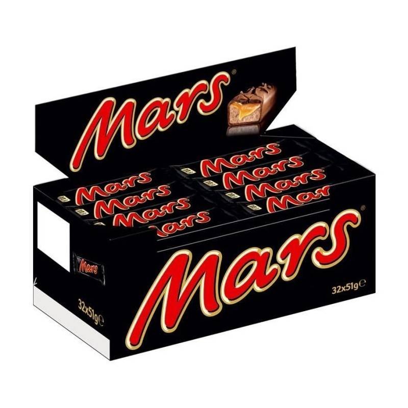 Mars Chocolat x 32 Barres Chocolatées Mars Chocolat x 32 Barres Chocolatées