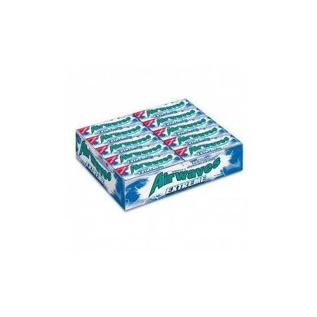 Airwaves Extreme Menthol chewing gum, airwaves extrême