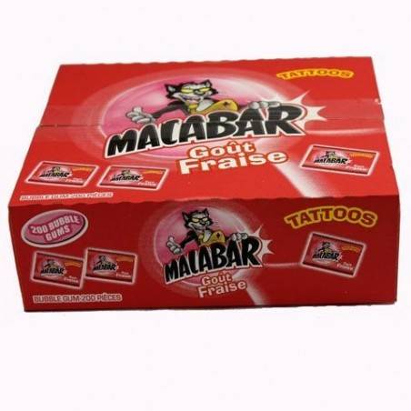 Malabar Fraise x 200 pièces