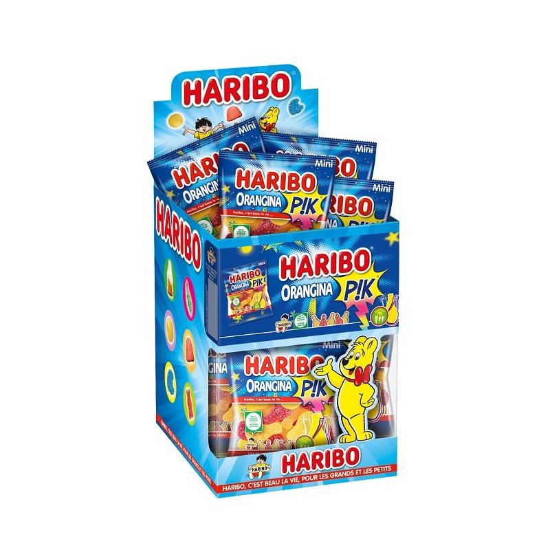 30 Mini Sachets Haribo Orangina Pik 40G | Milleproduits.com : vos bonbons et chocolats préférés à prix grossiste