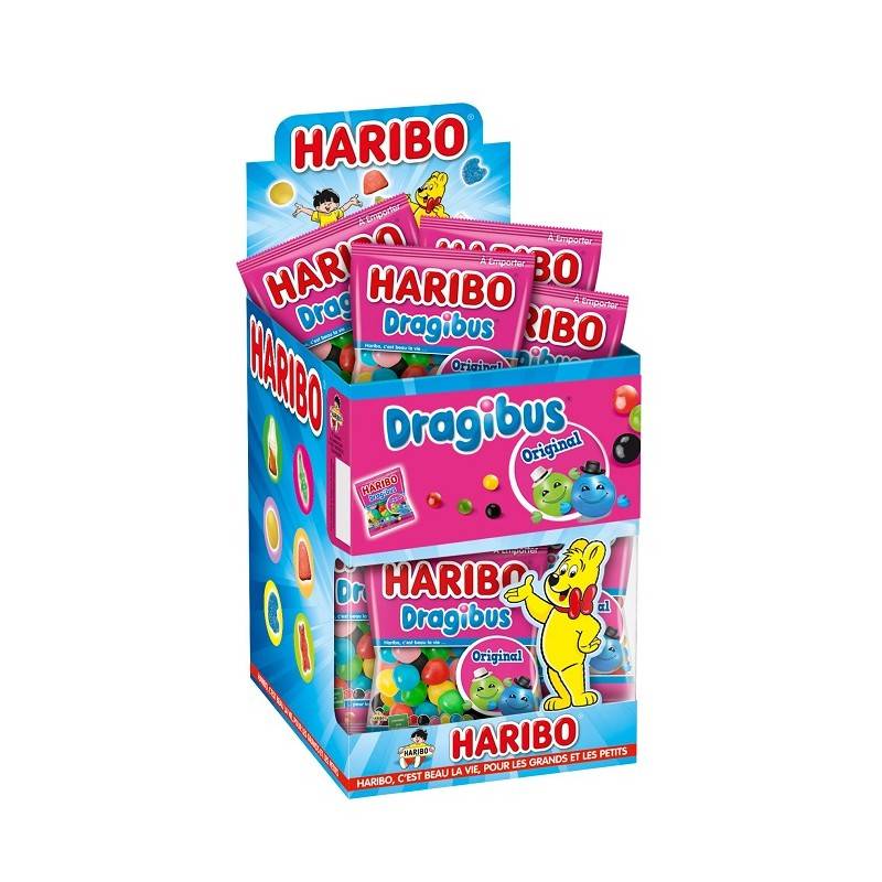 30 Mini Sachets Haribo Dragibus 40G | Haribo | Milleproduits.com : vos bonbons et chocolats préférés à prix grossiste