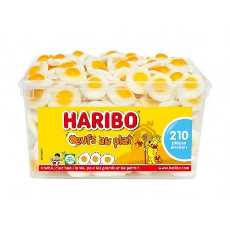 Bonbons Haribo Oeufs au Plat x 210 pièces | Milleproduits.com Bonbons Haribo Oeufs au Plat x 210 pièces | Milleproduits.com