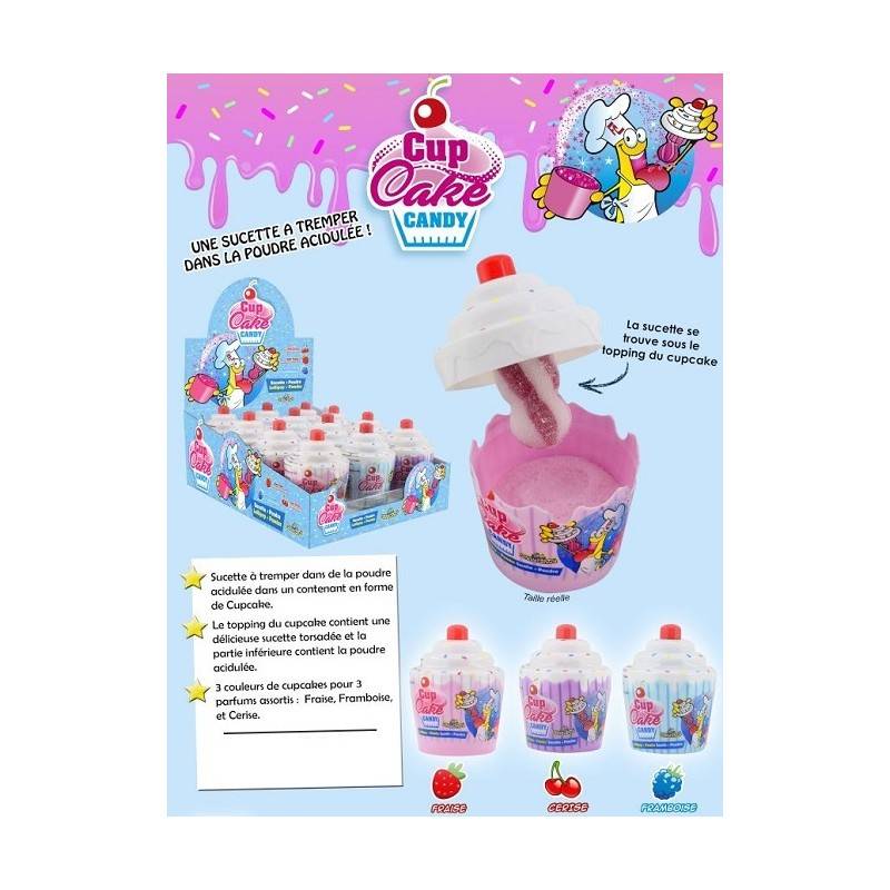 12 Sucettes Cup Cake Candy | Milleproduits.com : bonbons, chocolats, snacks en ligne à prix grossiste