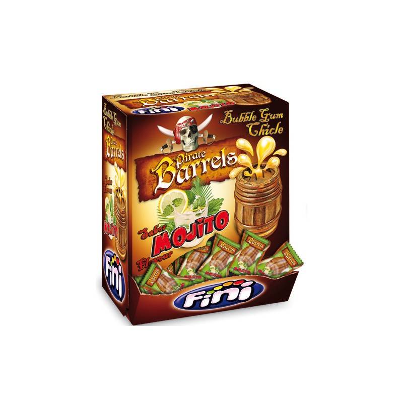 200 Bubble Gum Baril Pirate Fini | Milleproduits.com : bonbons, chocolats, snacks en ligne à prix grossiste