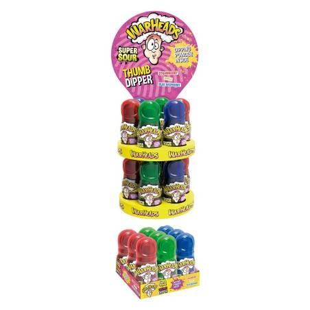 21 Bonbons Warheads Thumb Dipper | Milleproduits.com : bonbons, chocolats, snacks en ligne à prix grossiste