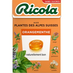 20 Boîtes Ricola Orange Menthe