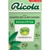 20 Boîtes Ricola Eucalyptus | Milleproduits.com : bonbons, chocolats, snacks en ligne à prix grossiste