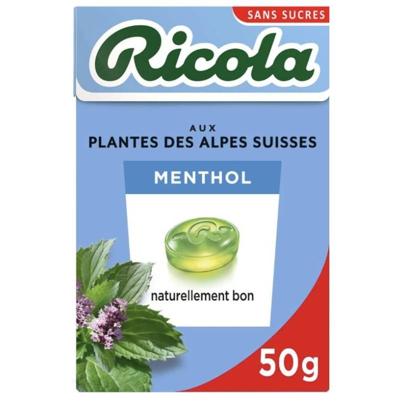 20 Boîtes Ricola Menthol | Milleproduits.com : bonbons, chocolats, snacks en ligne à prix grossiste