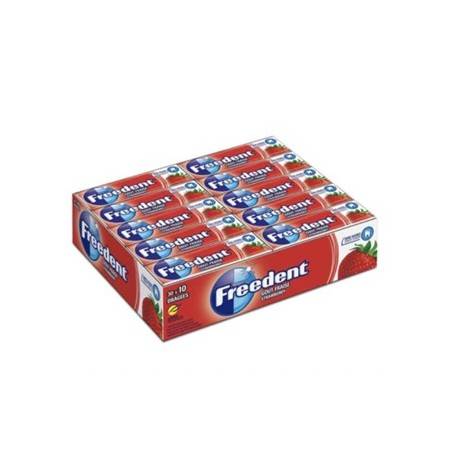 30 Etuis Freedent Chewing Gum Gout Fraise - Chewing Gum