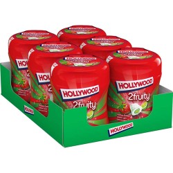 6 Bottle Mini Hollywood Chewing Gum Fraise Citron Vert | Milleproduits.com : vos bonbons et chocolats en ligne àprix grossiste