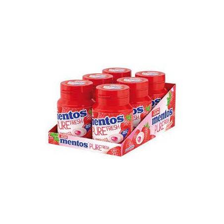 6 Boîtes Mentos Pure Fresh Fraise | Milleproduits.com : vos bonbons et chocolats préférés à prix grossiste !