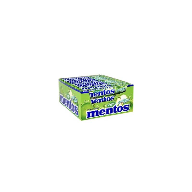 40 Etuis Mentos Pomme | Milleproduits.com : bonbons, chocolats, snacks en ligne à prix grossiste