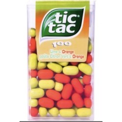 24 Étuis Tic Tac 100 Pastilles Citron Vert Orange | Milleproduits.com