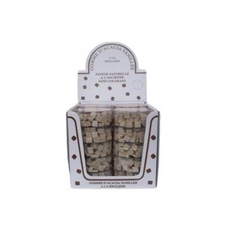 16 Boîtes Gomme d'Acacia Vanillée à la Réglisse | Milleproduits.com : bonbons, chocolats, snacks en ligne à prix grossiste