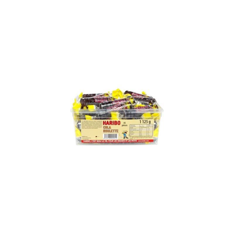 Tubo Haribo Roulette Cola x 45 Bonbons Haribo  | Milleproduits.com
