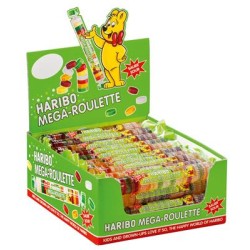 40 Bonbons Haribo Mega Roulette Fruits Acidulés | Milleporudits.com : vos bonbons et chocolats préférés à prix grossiste !