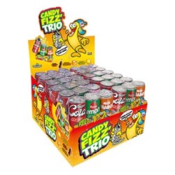 24 Canettes Candy Fizz Trio | Milleproduits.com : bonbons, chocolats, snacks en ligne à prix grossiste