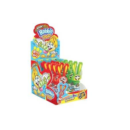 12 Sucettes Rabbit Pop Johny Bee | Milleproduits.com : bonbons, chocolats, snacks à prix grossiste 12 Sucettes Rabbit Pop Johny Bee | Milleproduits.com : bonbons, chocolats, snacks à prix grossiste