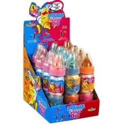 12 Sucettes Double Sour Dip