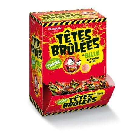 300 Bonbons Têtes Brûlées Fraise | Milleproduits.com : bonbons, chocolats, snacks en ligne a prix grossiste