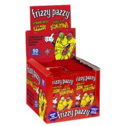 50 Sachets Frizzy Pazzy Fraise | Milleproduits.com : bonbons, chocolats, snacks en ligne à prix grossiste