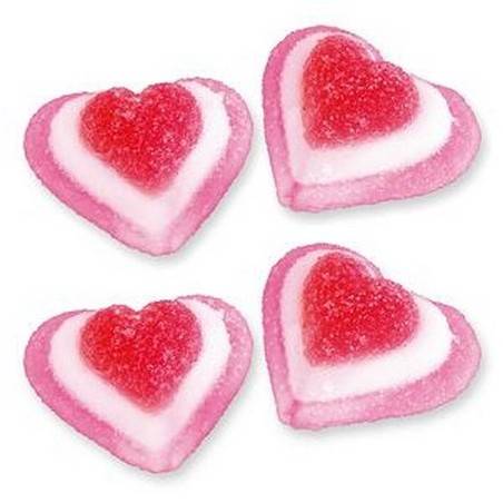 1KG Bonbons Fini Coeur Tricouleur FIZZ | Milleproduits.com : bonbons, chocolats, snacks en ligne à prix grossiste