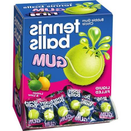 200 Bubble Gum Tennis Balls Fini | Milleproduits.com : bonbons, chocolats, snacks en ligne à prix grossiste