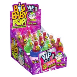 12 Sucettes Big Baby Pop Mega Sour | Milleproduits.com : bonbons, chocolats, snacks en ligne à prix grossiste