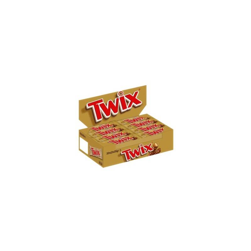 32 Barres Twix Chocolat | Milleproduits.com : bonbons, chocolats, snacks en ligne à prix grossiste