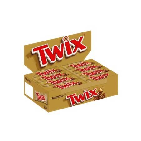 32 Barres Twix Chocolat | Milleproduits.com : bonbons, chocolats, snacks en ligne à prix grossiste