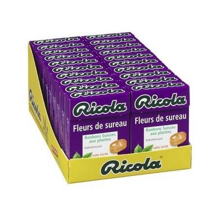 20 Boîtes Ricola Fleurs de Sureau | Milleproduits.com : bonbons, chocolats, snacks en ligne à prix grossiste