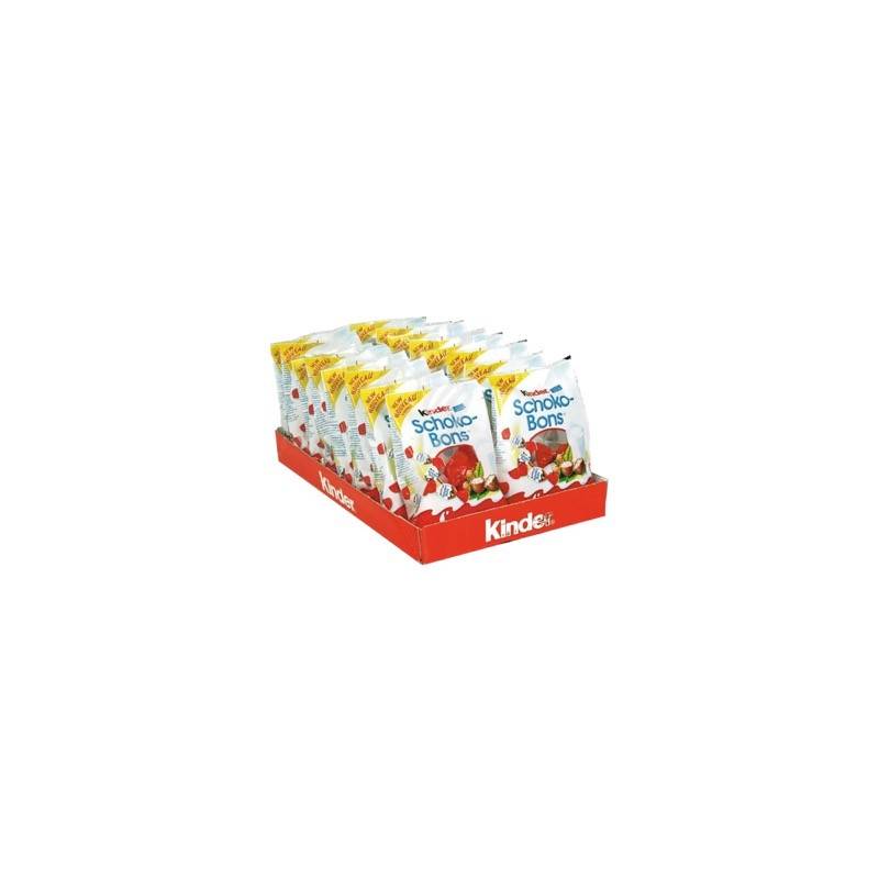 16 Sachets Kinder Schokobons 125g | Milleproduits.com : bonbons, chocolats, snacks en ligne à prix grossiste