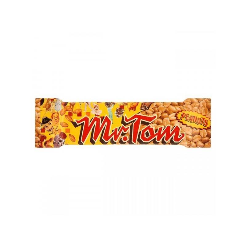 36 Barres Cacahuètes Mr. Tom | Milleproduits.com : bonbons, chocolats, snacks en ligne à prix grossiste