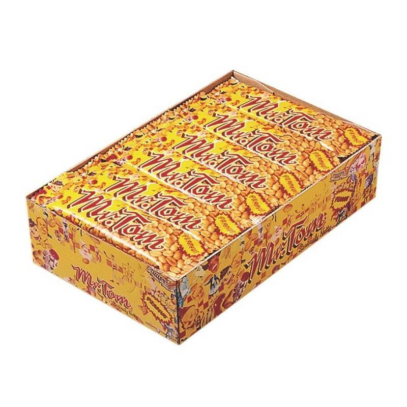 36 Barres Cacahuètes Mr. Tom | Milleproduits.com : bonbons, chocolats, snacks en ligne à prix grossiste