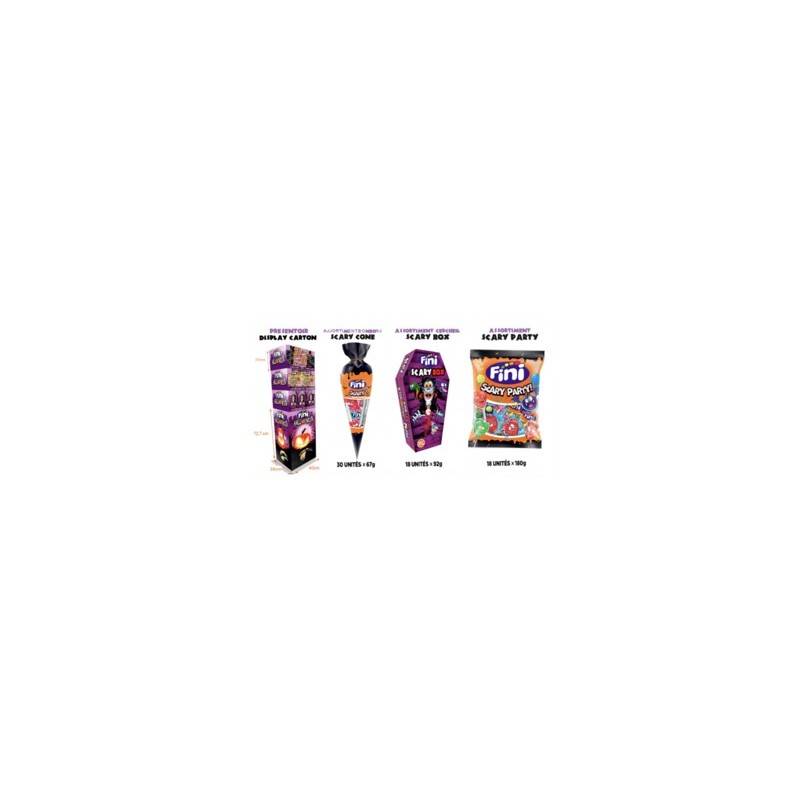 Présentoir Bonbons Fini Halloween | Milleproduits.com : bonbons, chocolats, snacks en ligne à prix grossiste