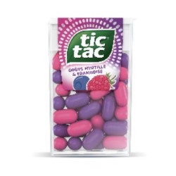 24 Etuis Tic Tac Myrtille & Framboise | Tic Tac | Milleproduits.com