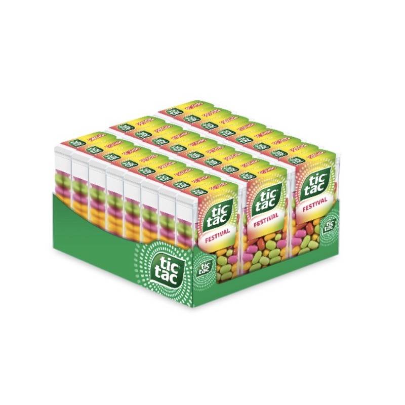 24 Etuis Tic Tac Festival | Tic Tac | Milleproduits.com