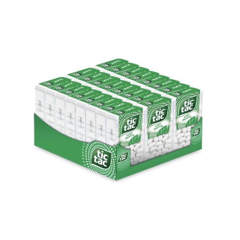 24 Etuis Tic Tac Menthe | Tic Tac | Milleproduits.com