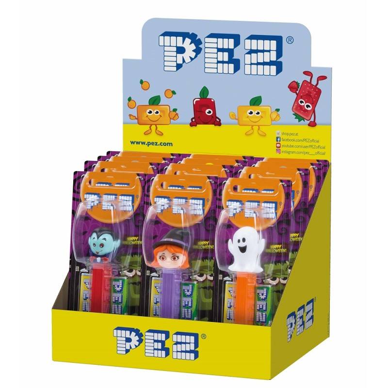 12 Distributeurs PEZ Halloween | Milleproduits.com : bonbons, chocolats, snacks en ligne à prix grossiste