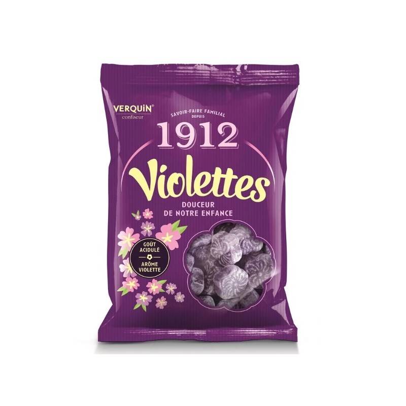12 Sachets de Bonbons à la Violette | Milleproduits.com : bonbons, chocolats, snacks en ligne à prix grossiste